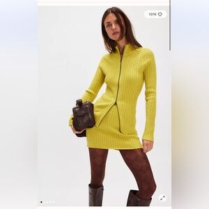 NWT FREE PEOPLE Eliza Mini Skirt Sweater Set SZ S